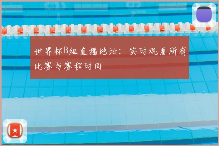 世界杯B组直播地址：实时观看所有比赛与赛程时间